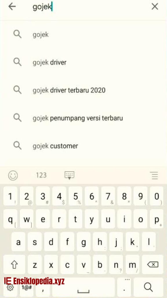 Kolom Pencarian Google Play